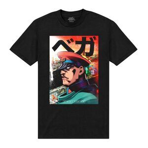 Street Fighter Unisex Adult M Bison T-Shirt / Black